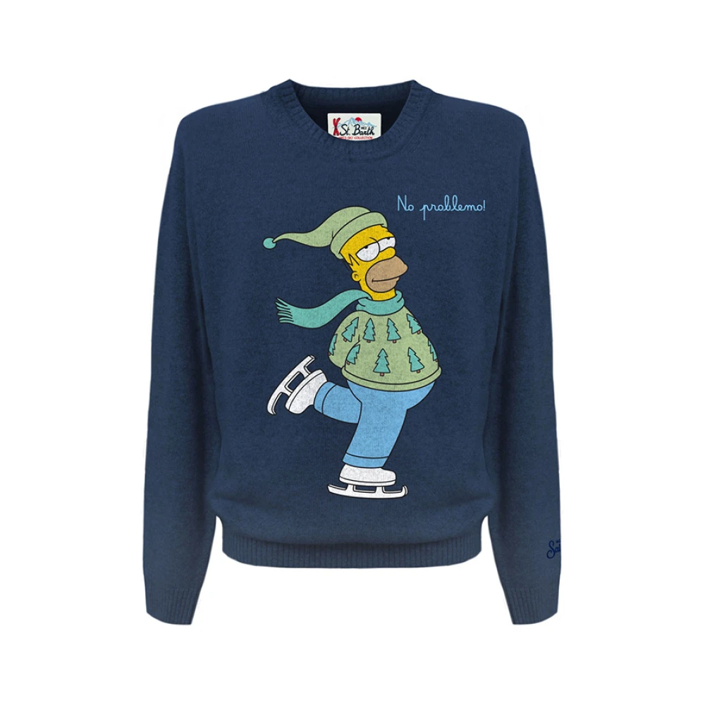Mc2 Saint Barth Men's Blue Heron Knitwear