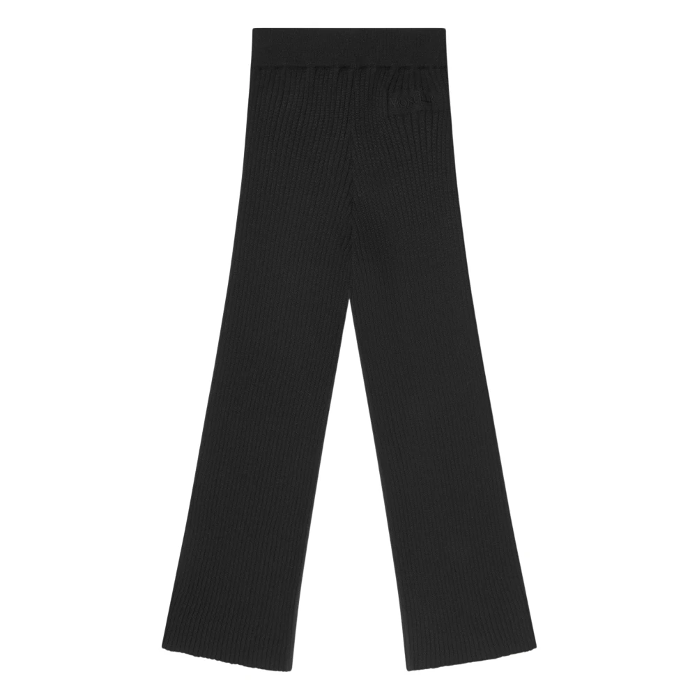 Moncler Knitted Ski Bottoms - Female - Sweatpants - Black - 8 Y | 128 Cm - Kids