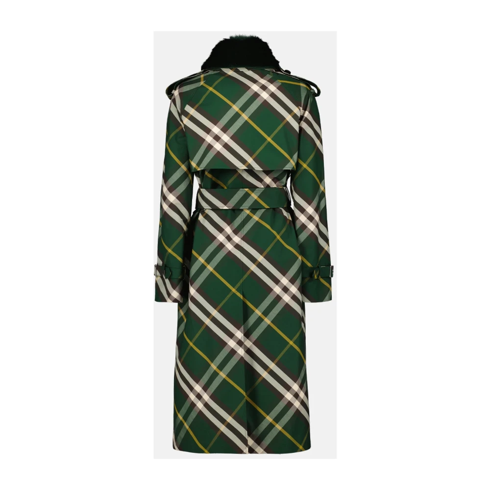 Burberry Vintage Check Trenchcoat Green Dames