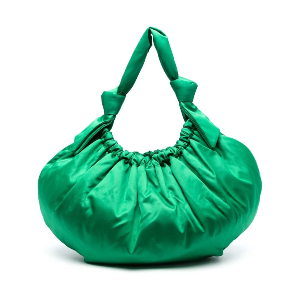 Ganni Grote Hobo Schoudertas Green Dames