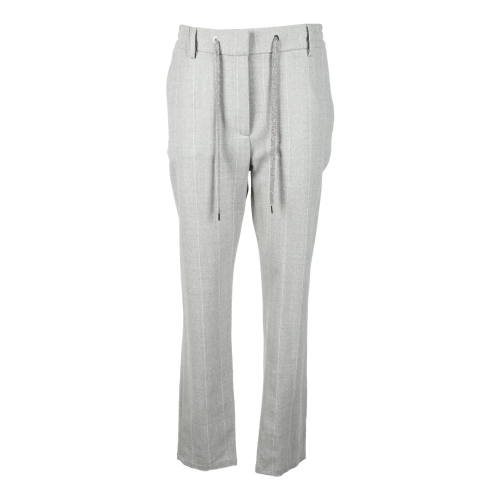 Eleventy Wolmix Stretchbroek Gray Dames