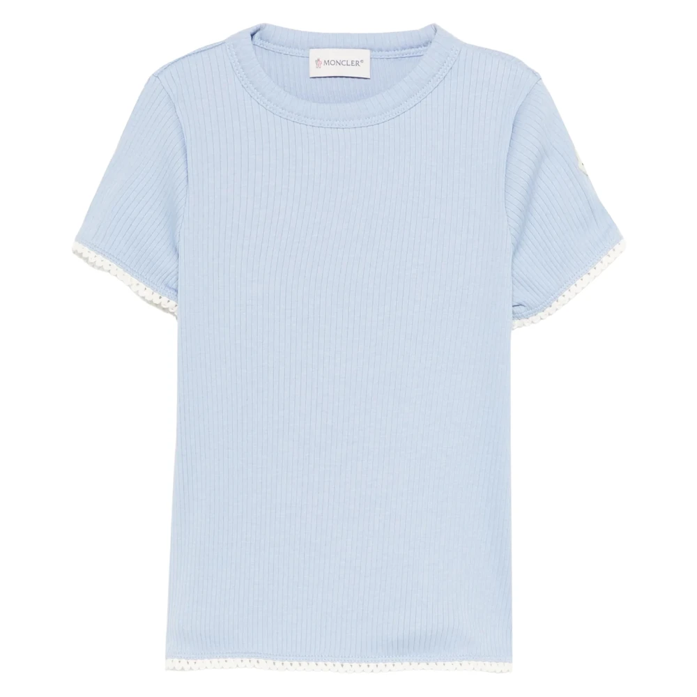 Moncler Enfant Blue Logo Cotton T-Shirt Y Size 6 - Mytheresa - Image 4