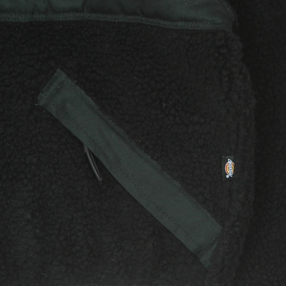 Dickies Rode Sherpa Jas Dames Teddybeer Black Dames