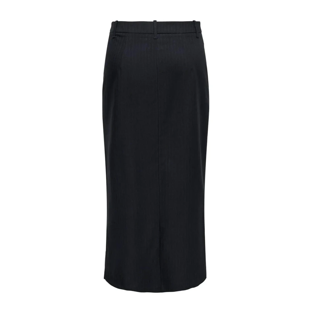 Jacqueline de Yong Grijze Pinstripe Kokerrok Slim Fit Gray Dames