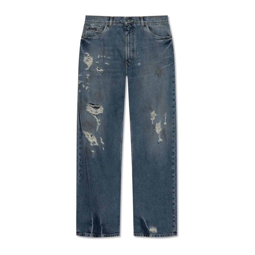 Dolce & Gabbana Jeans met vintage-effect Blue Heren