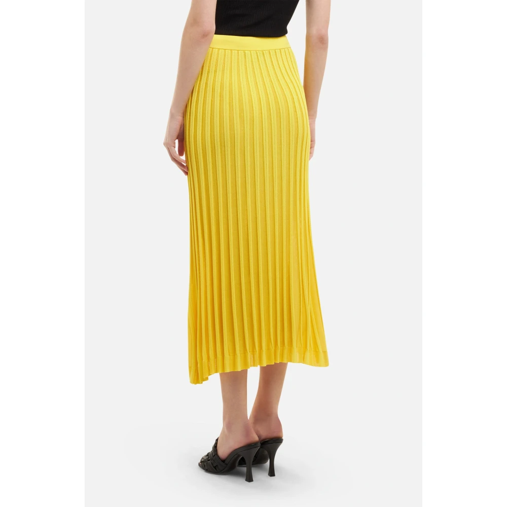 Elisabetta Franchi Midi Skirts Yellow Dames