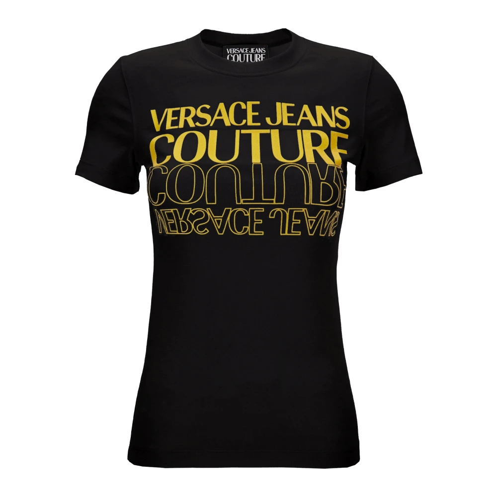 Versace Jeans Couture Women's Black Fashionable T-Shirts And Polos - T-Shirts - Xs - Tops