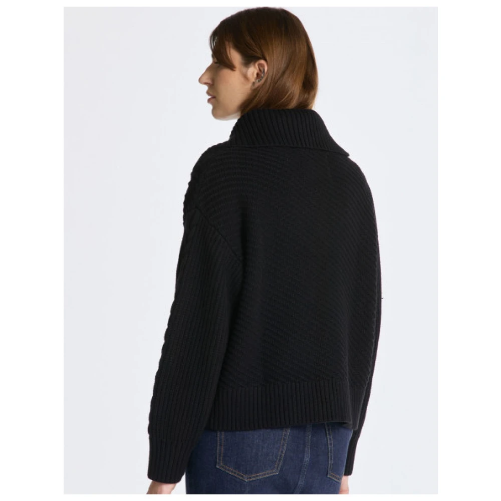 Gant Gezellige Twist Cardigan Black Dames