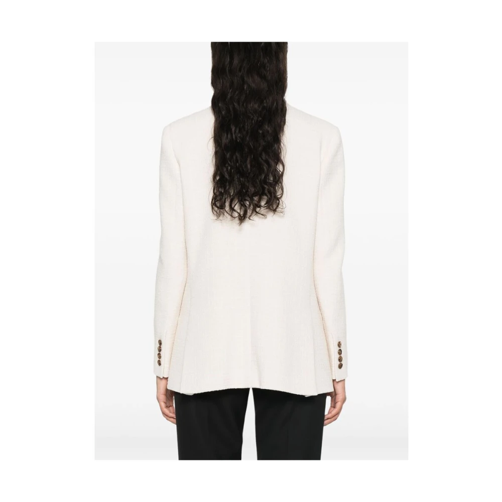 Blazé Milano Zand Beige Dubbel-Breasted Jas Beige Dames