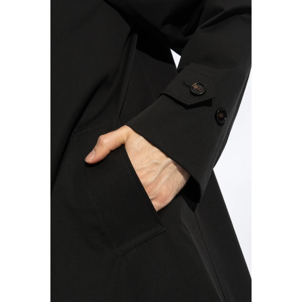 Burberry Katoenen trenchcoat Black Heren