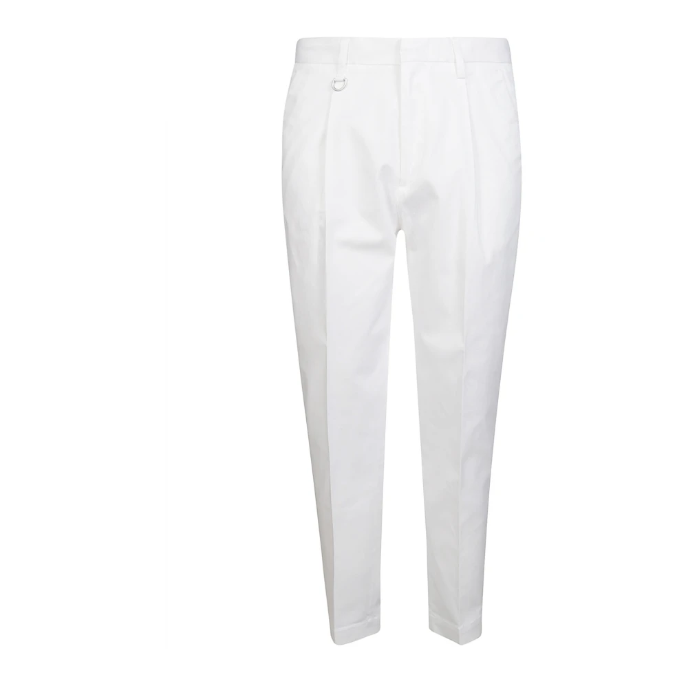 Paolo Pecora Slim-fit Trousers White Heren