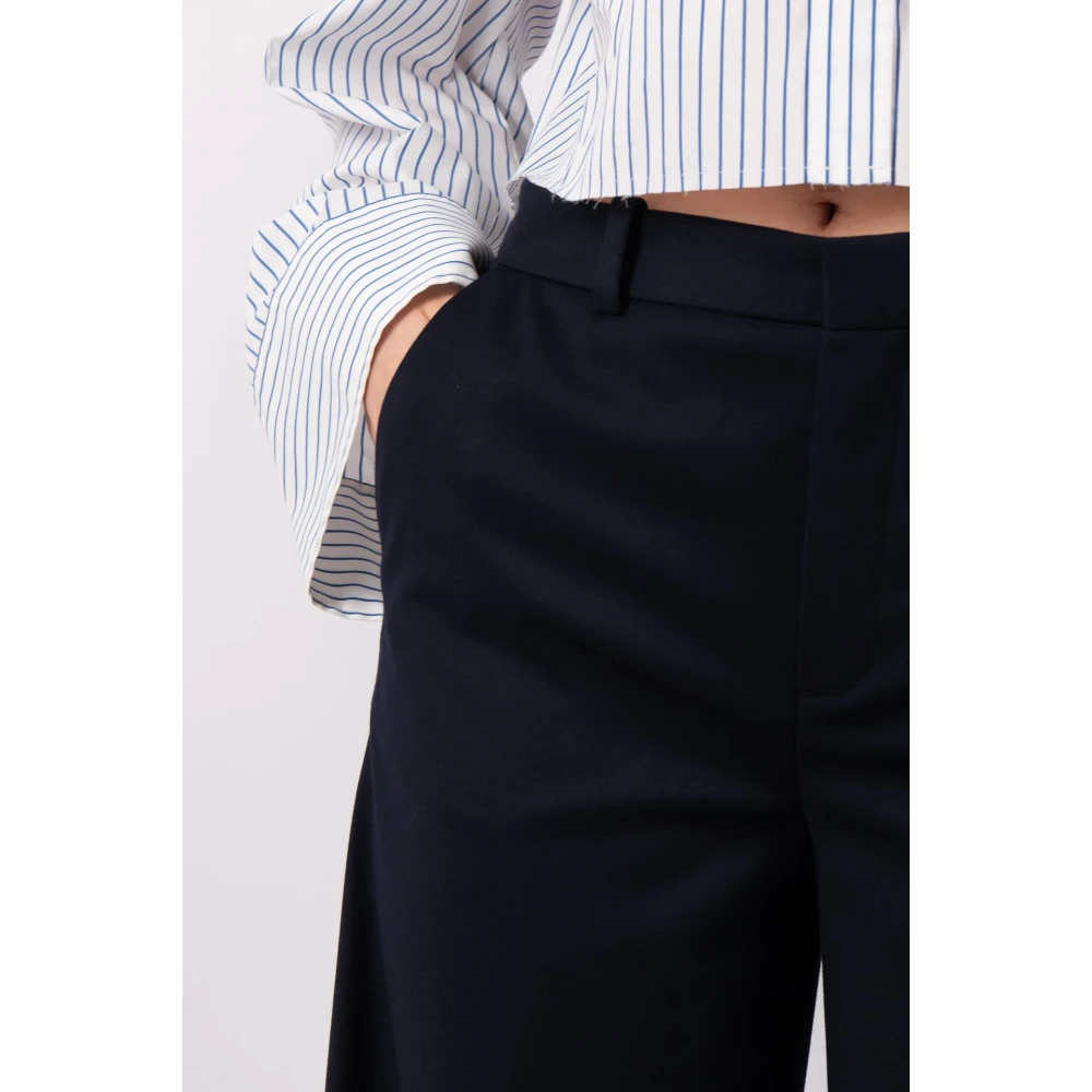 drykorn Navy Desk Broek Blue Dames