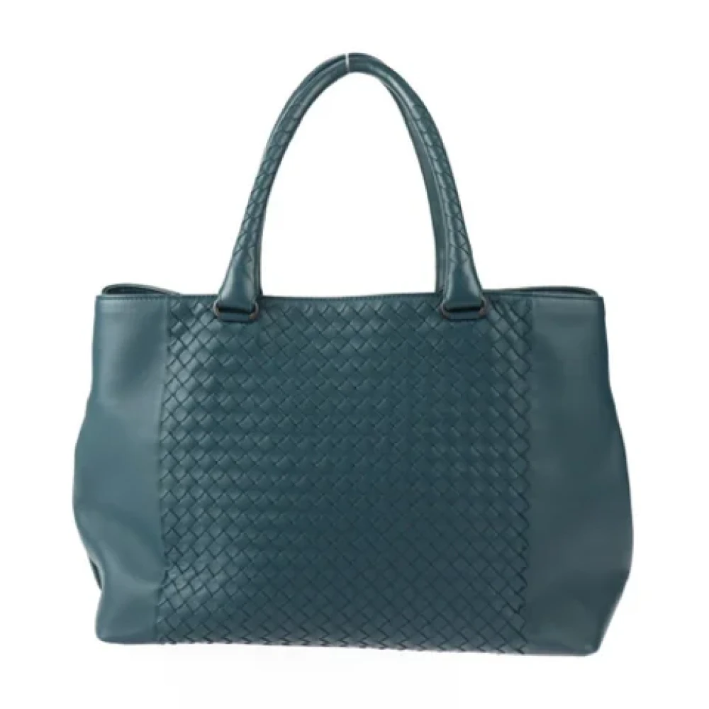 Bottega Veneta Vintage Pre-owned Leather totes Blue Dames