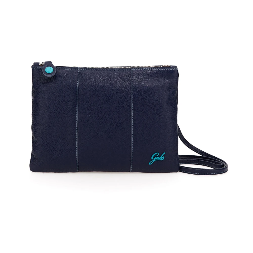 Gabs Women's Blue Leather Clutch With Adjustable Strap - Cross Body Bags - One Size - Bags