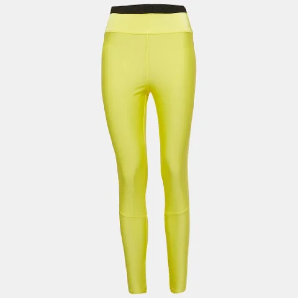Moncler Pre-owned Fabric bottoms Yellow Dames