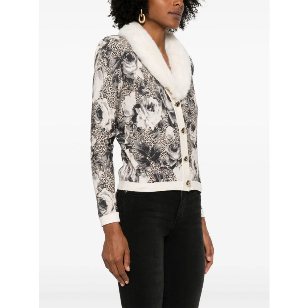 Blugirl Leopard Rose Print Sweater Multicolor Dames