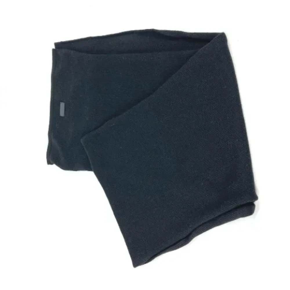 Fendi Vintage Pre-owned Wool scarves Black Dames