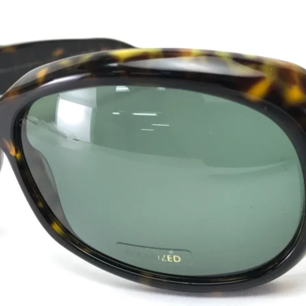 Bottega Veneta Vintage Pre-owned Fabric sunglasses Brown Dames