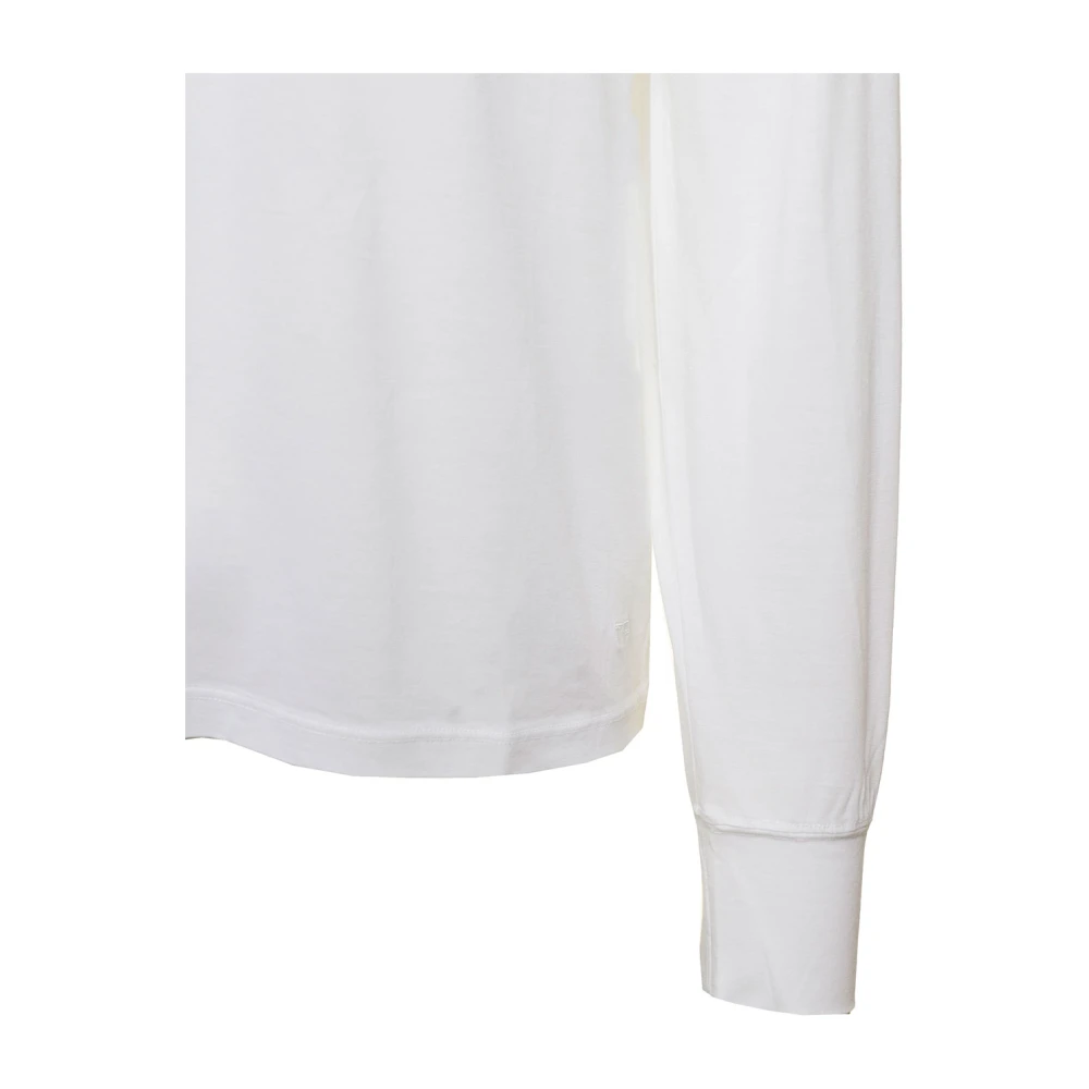 Tom Ford Witte T-shirts en Polos Lyocell White Heren