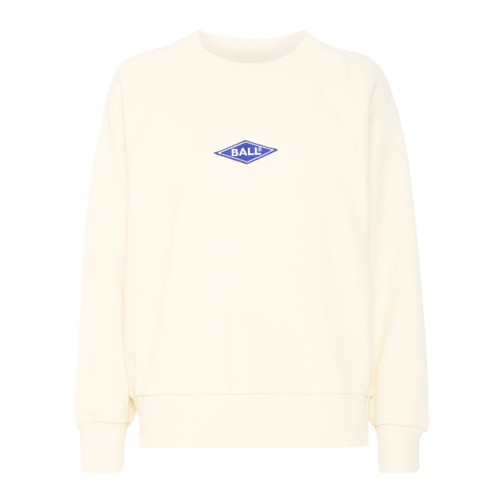 Ball Rimini Raglan Crew Neck Sweatshirt Off White Dames