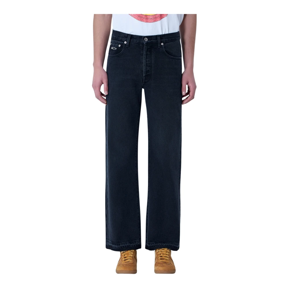 Gallery Dept. Men's Black Wide Jeans, W30, Melrose Denim Jeans