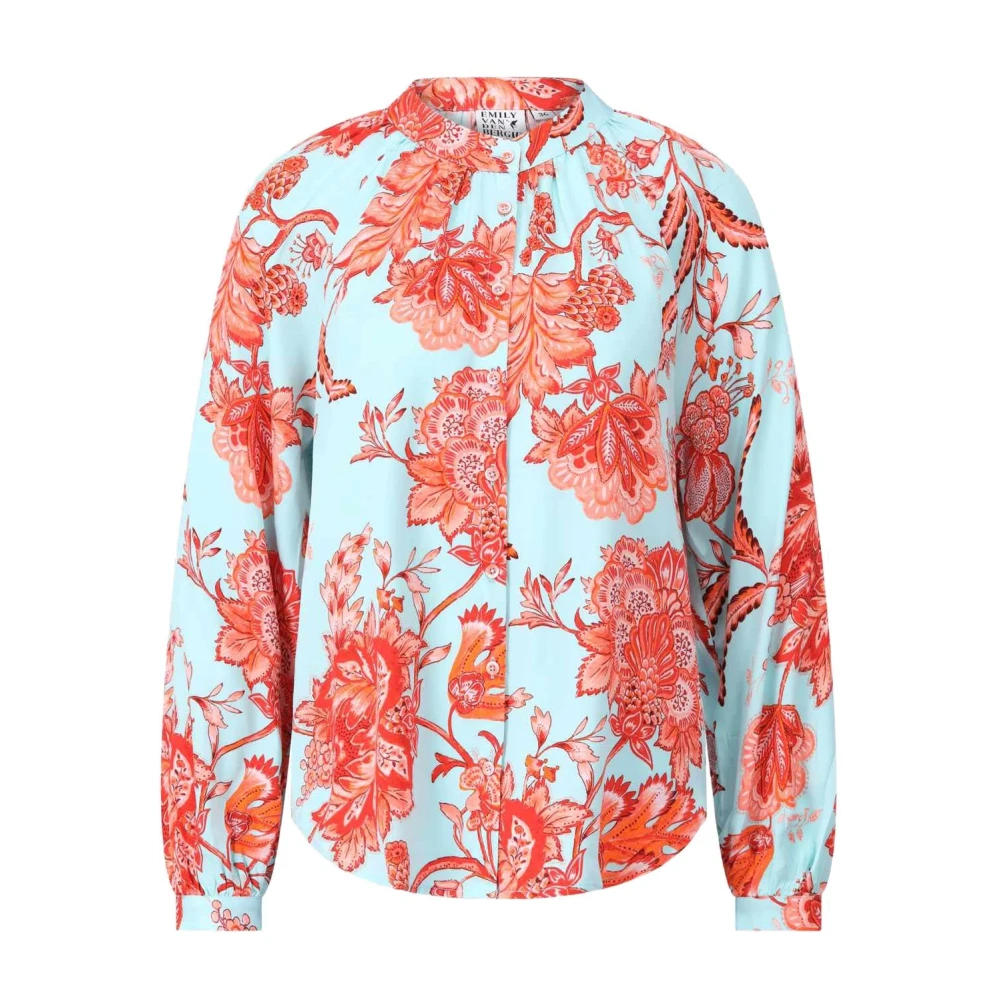 Emily Van den Bergh Bloes met Bloemenmotief Losse Pasvorm Knoopsluiting Multicolor Dames