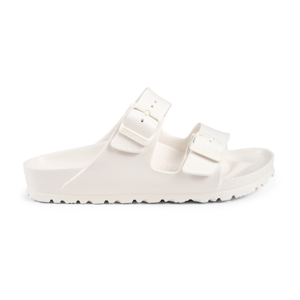 Birkenstock Ivory Eva Sandaler med Justerbara Remmar Beige, Unisex