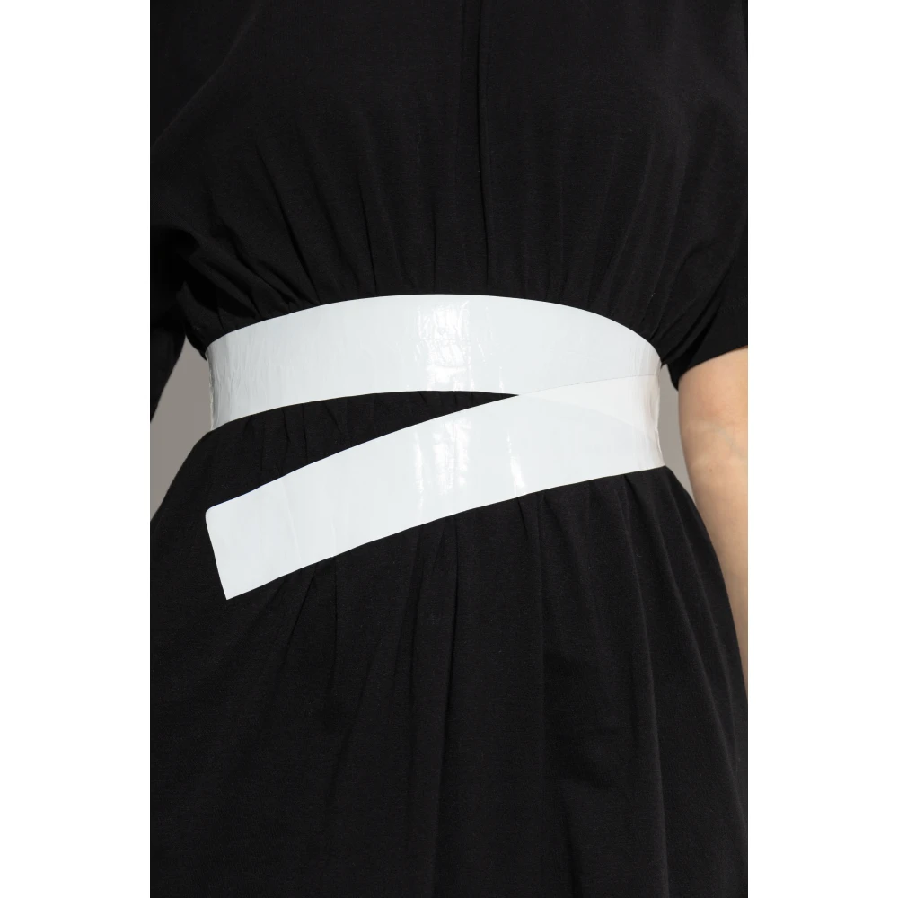 MM6 Maison Margiela Jurk met applicatie Black Dames