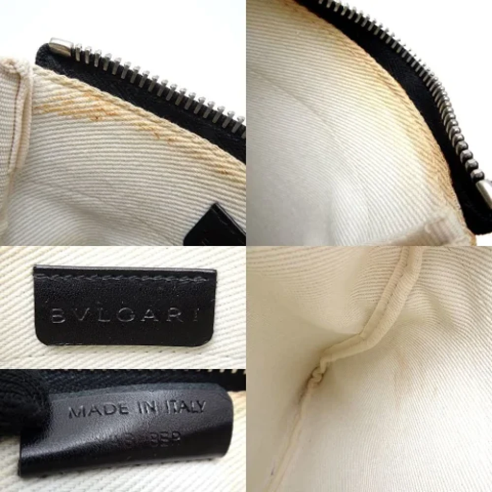 Bvlgari Vintage Pre-owned Fabric shoulder-bags Blue Dames