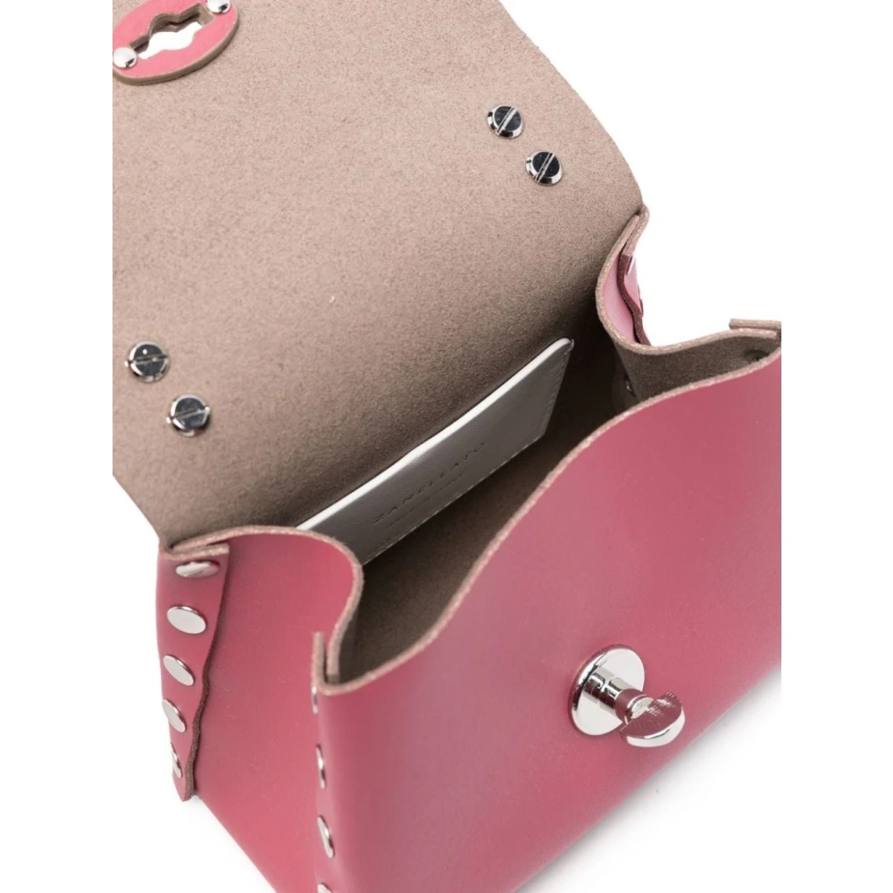 Zanellato Roze Postina Leren Tas Pink Dames