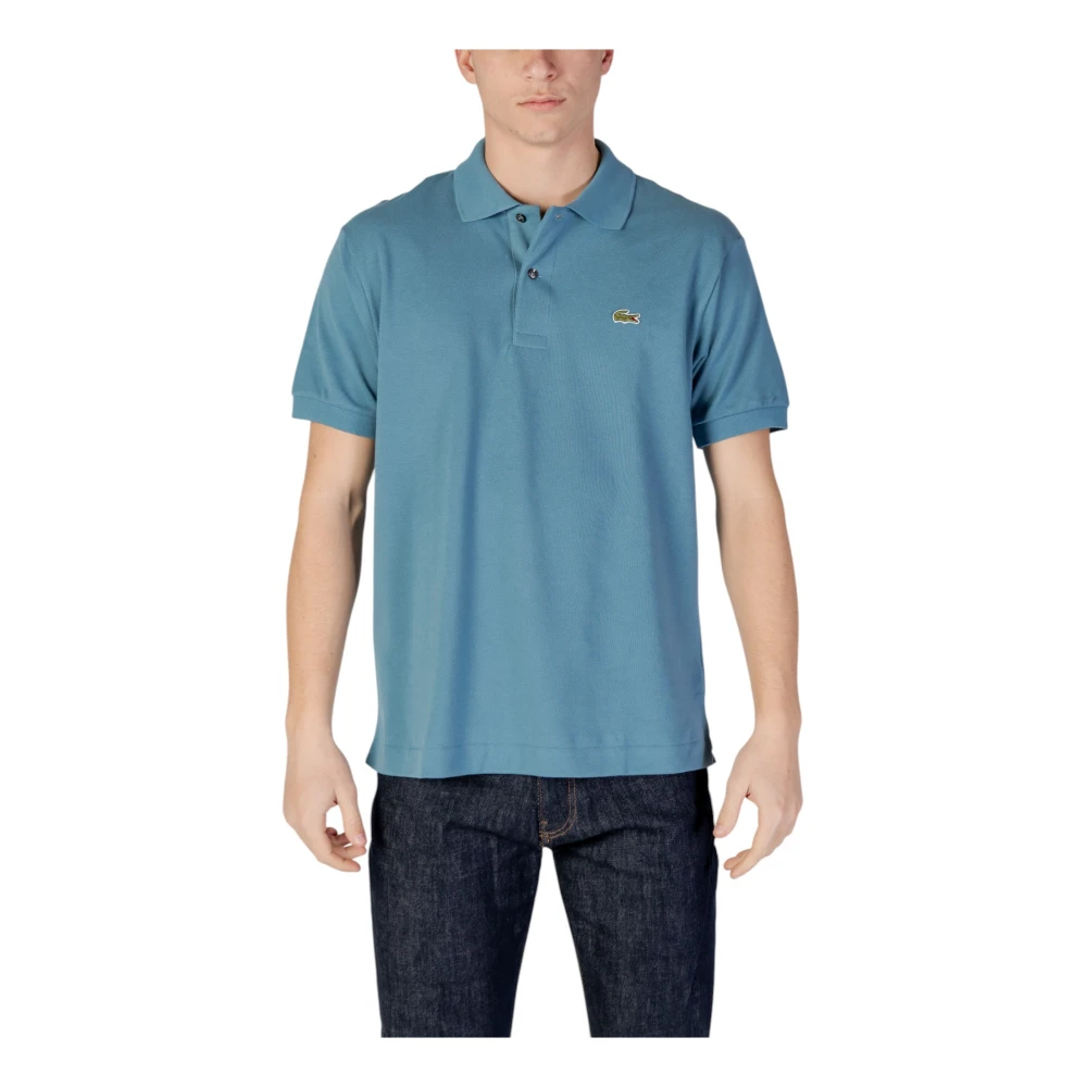 Lacoste Blauwe Polo Shirt met Knopen Blue Heren