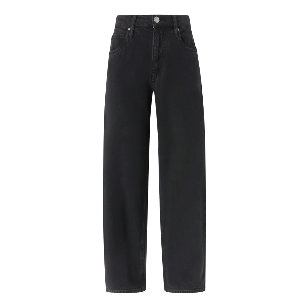 Pinko Ballon-Pasvorm Denim Jeans Black Dames