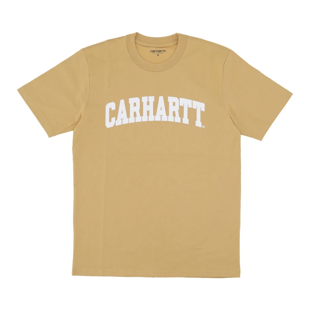 Carhartt WIP University Tee Bourbon Wit Korte Mouw T-shirt Brown Heren