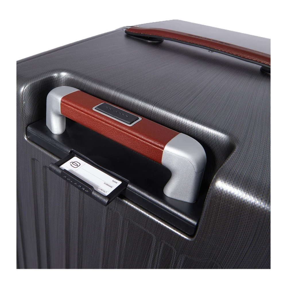 Piquadro Elegante Koffer met TSA-slot Gray Heren