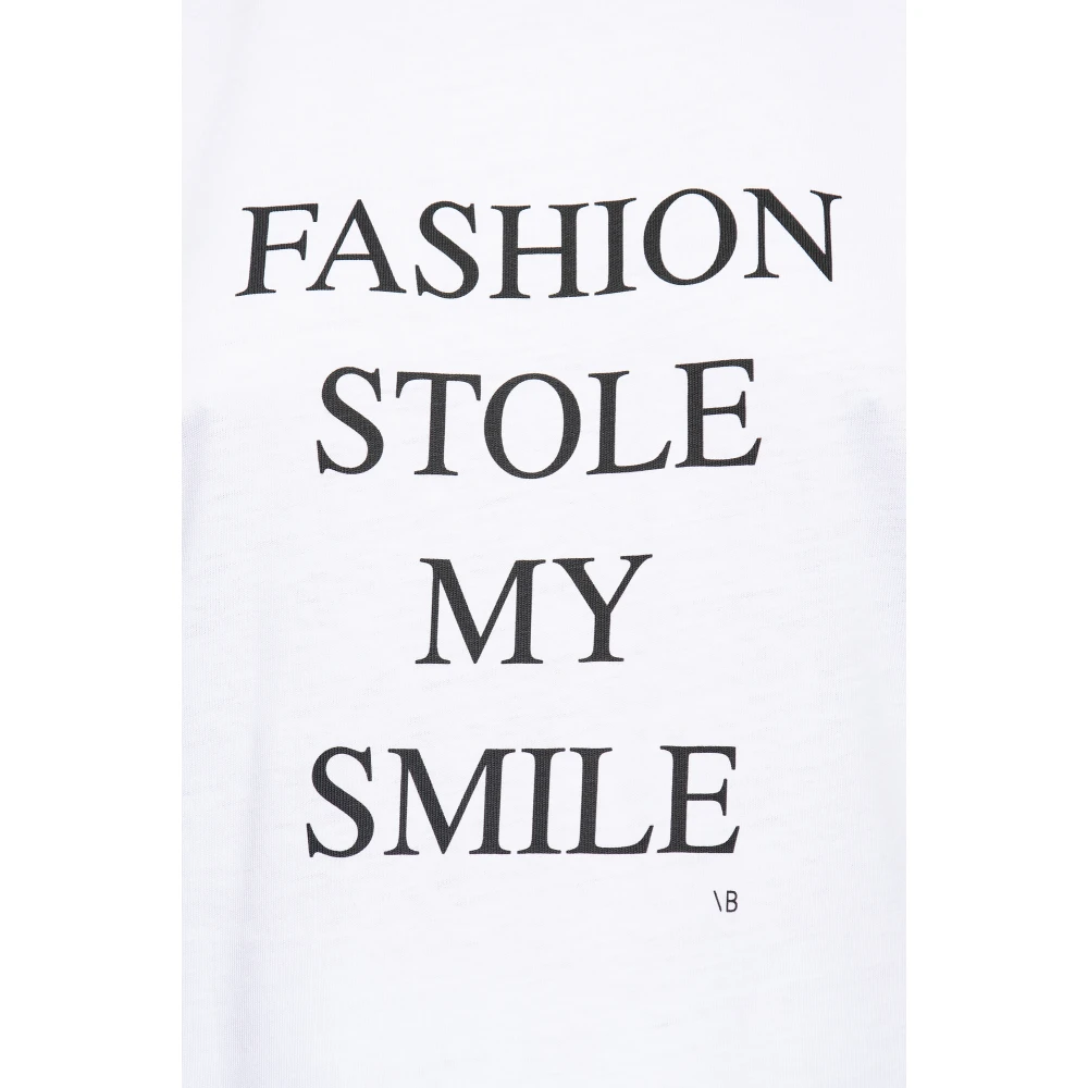 Victoria Beckham Bedrukt T-shirt White Dames