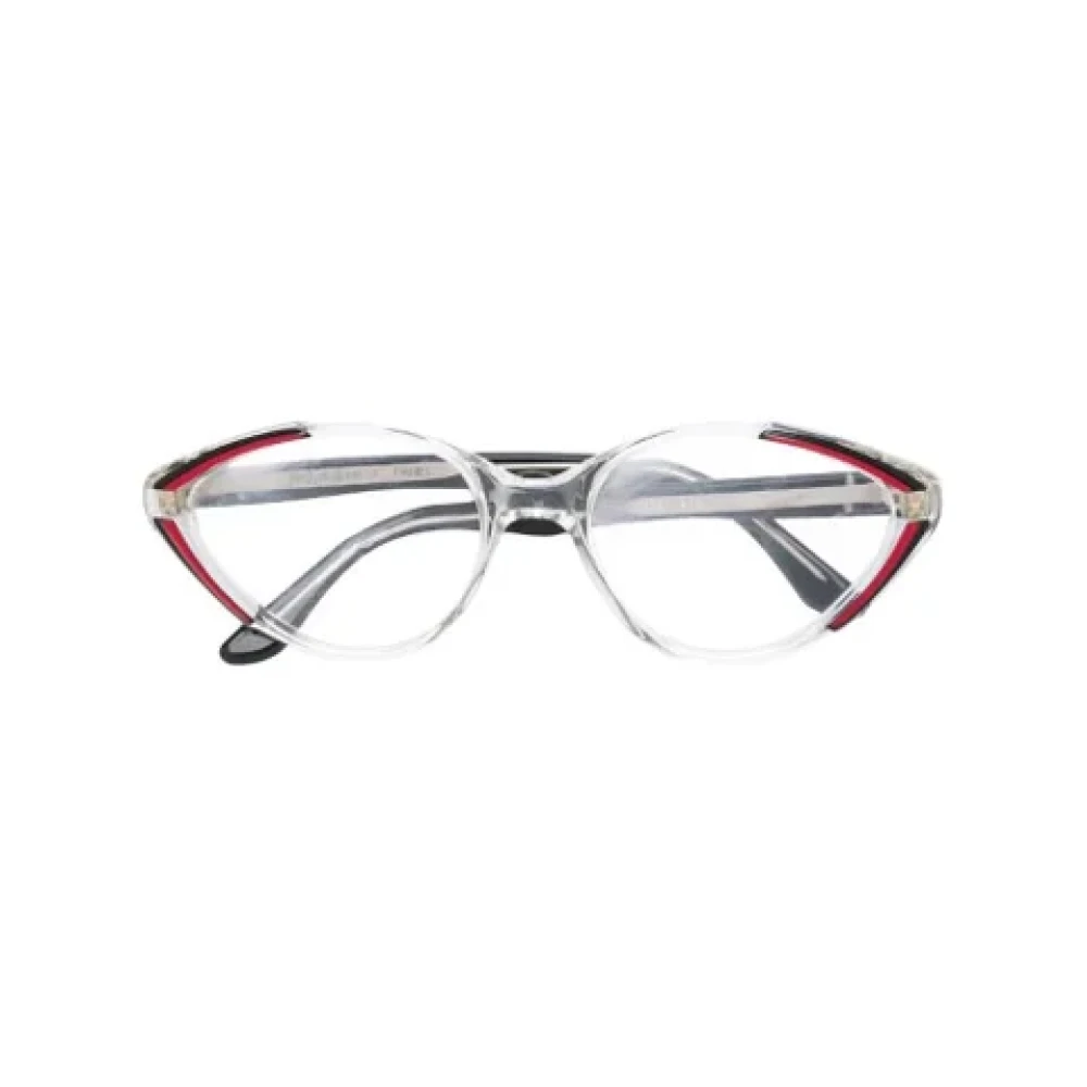 Yves Saint Laurent Vintage Pre-owned Acetate sunglasses Red Dames