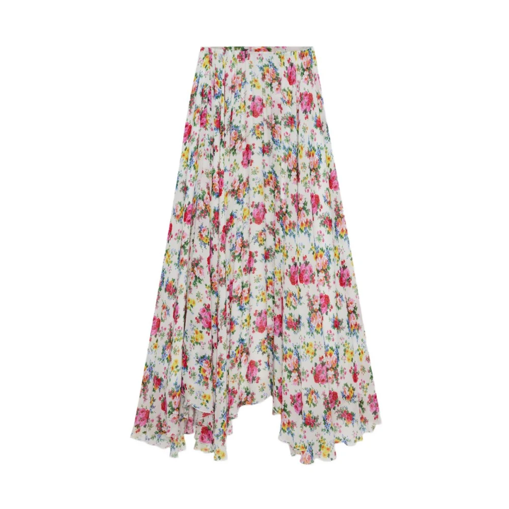 Msgm White Maxi Skirts, Female, M, Maxi Skirt