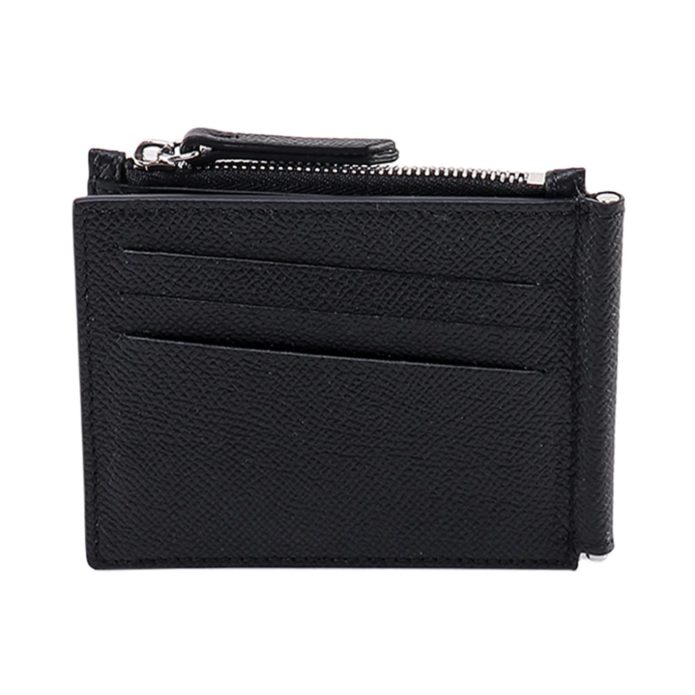 Maison Margiela Uomo Nero - Portafoglio In Pelle Con Cuciture Iconiche - Accessories - One Size