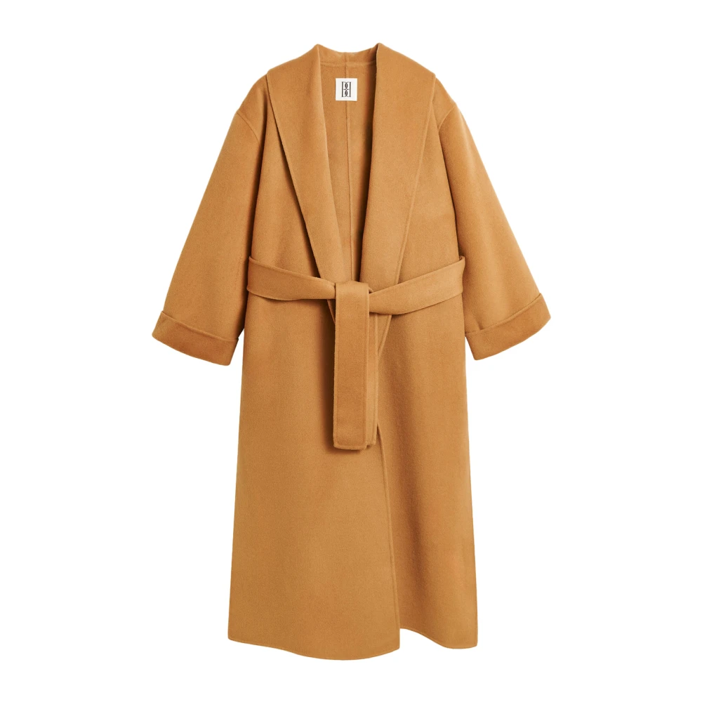 By Malene Birger Minimalistische wollen jas in rauwe suiker By Herenne Birger Brown Dames