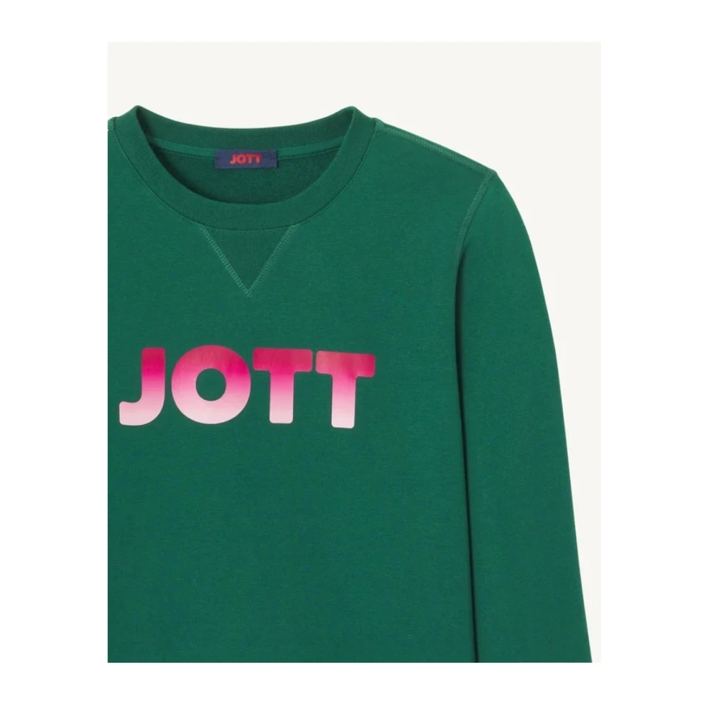 Jott Organische Katoenen Sweater Groene Stijl Green Dames