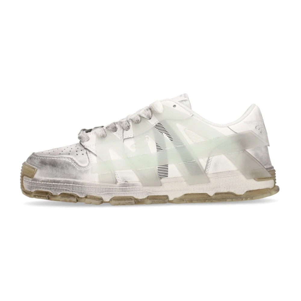 Acupuncture Witte Mesh Lage Top Sneakers Heren Schoenen