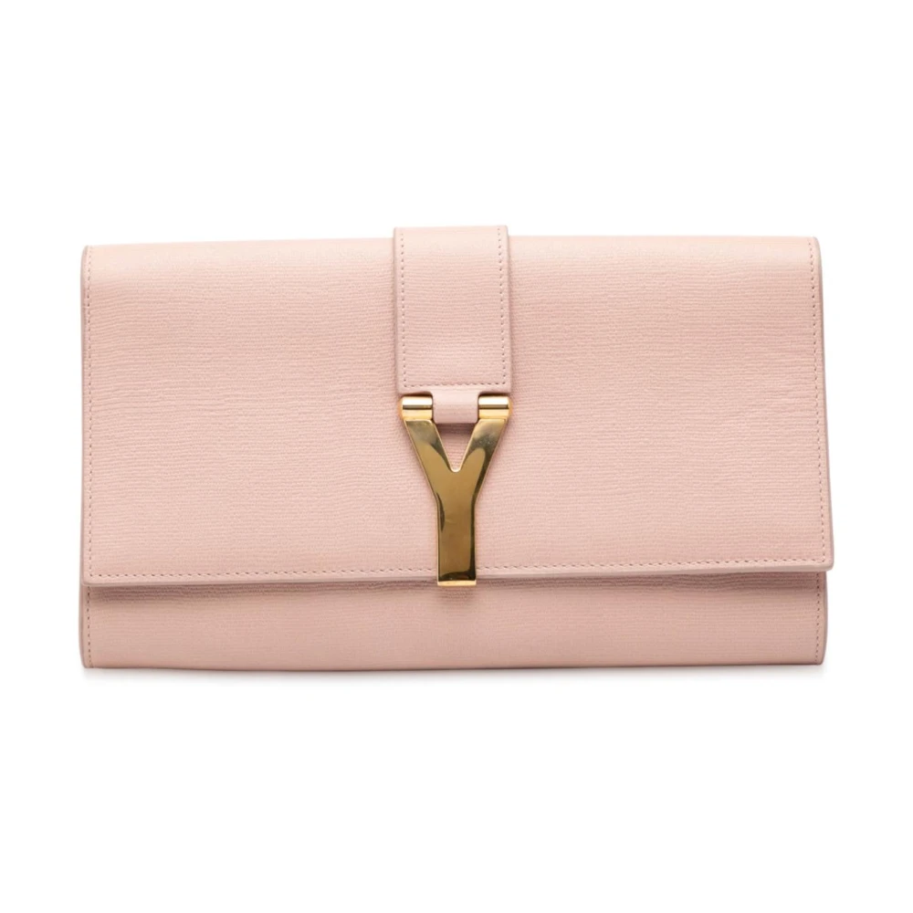 Saint Laurent Vintage Women's Brown Pre-Owned Envelope Clutch