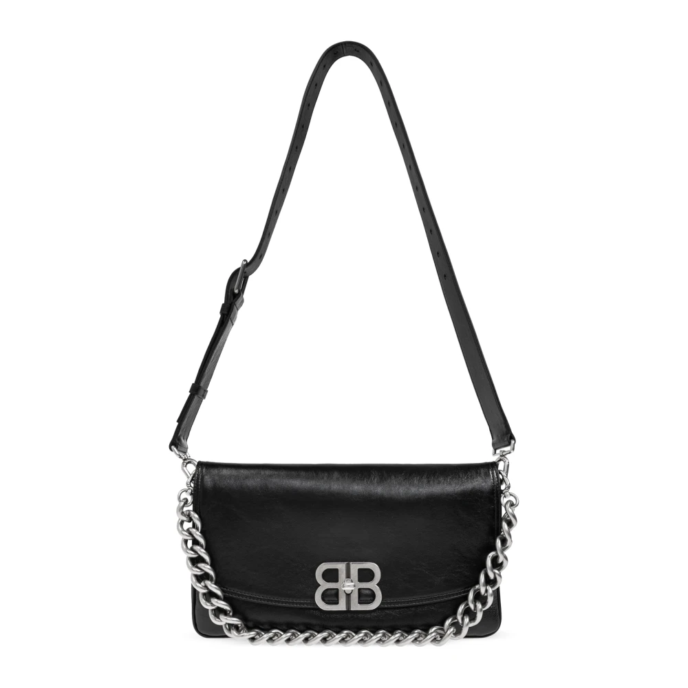 Balenciaga Schoudertas BB Soft Medium Black Dames