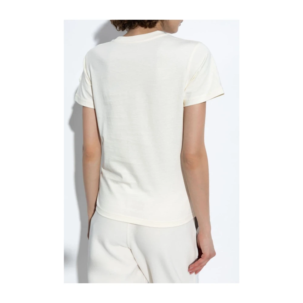 Moncler Witte T-shirt voor vrouwen White Dames