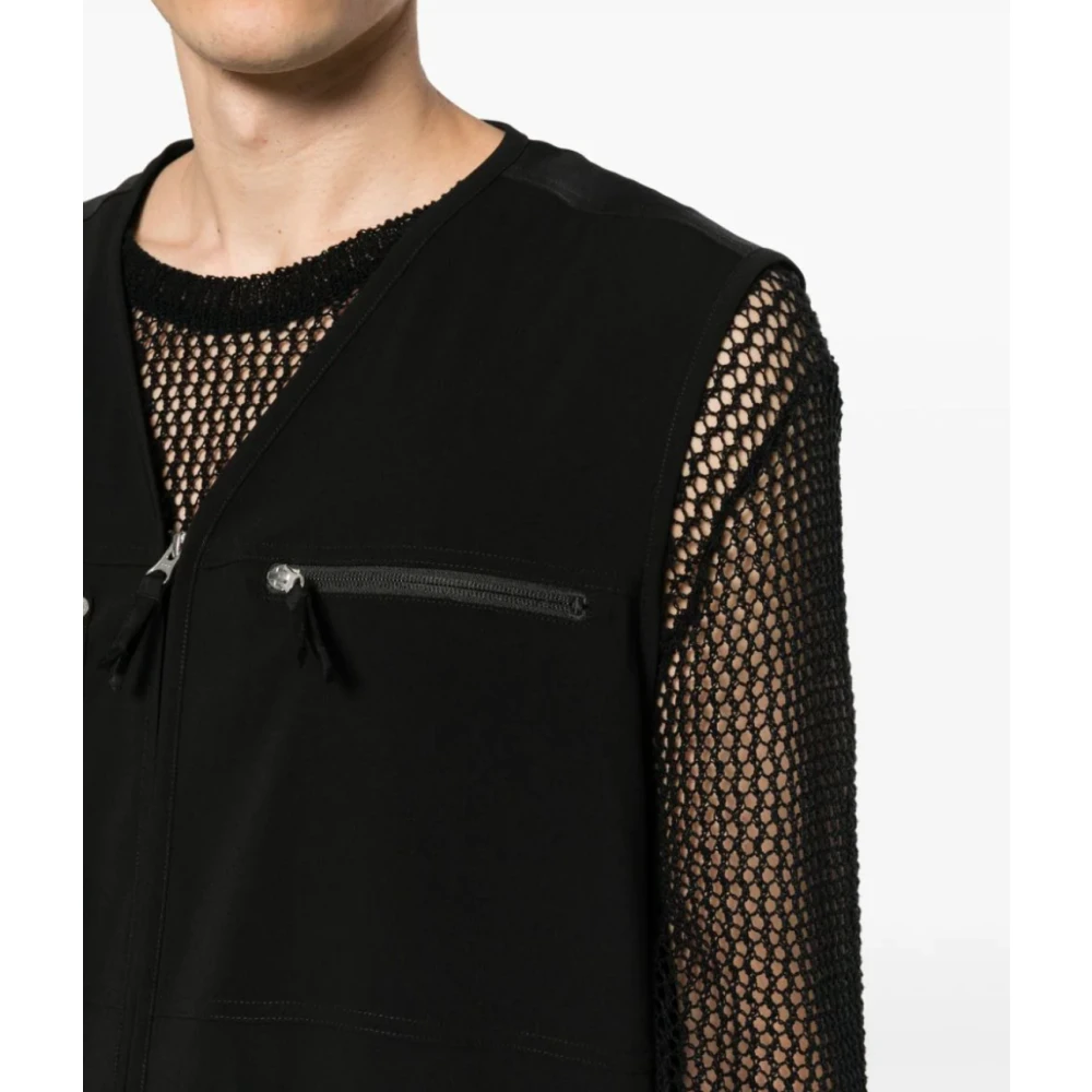 MM6 Maison Margiela Zwart Vest Black Heren
