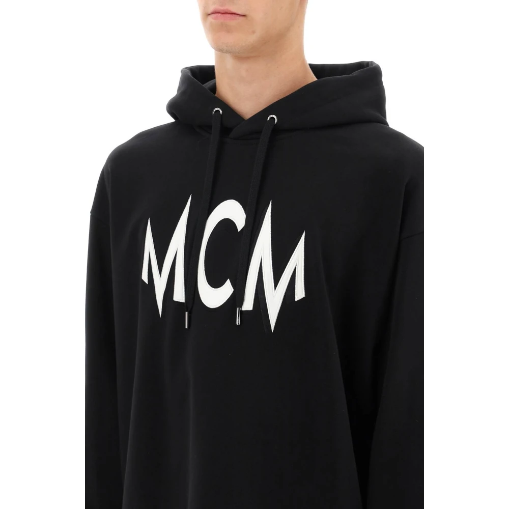 MCM Hoodie Sweatshirt Black Heren