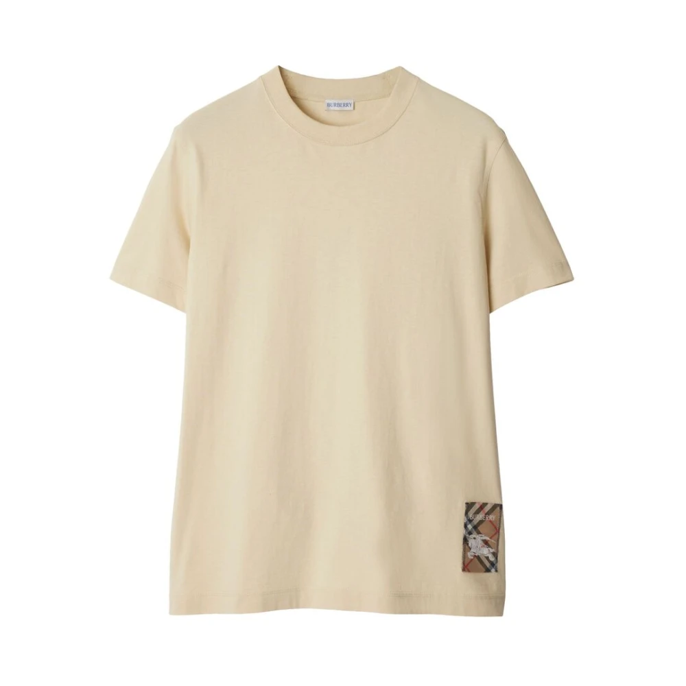 Burberry Equestrian Knight Jersey T-shirt Beige Heren