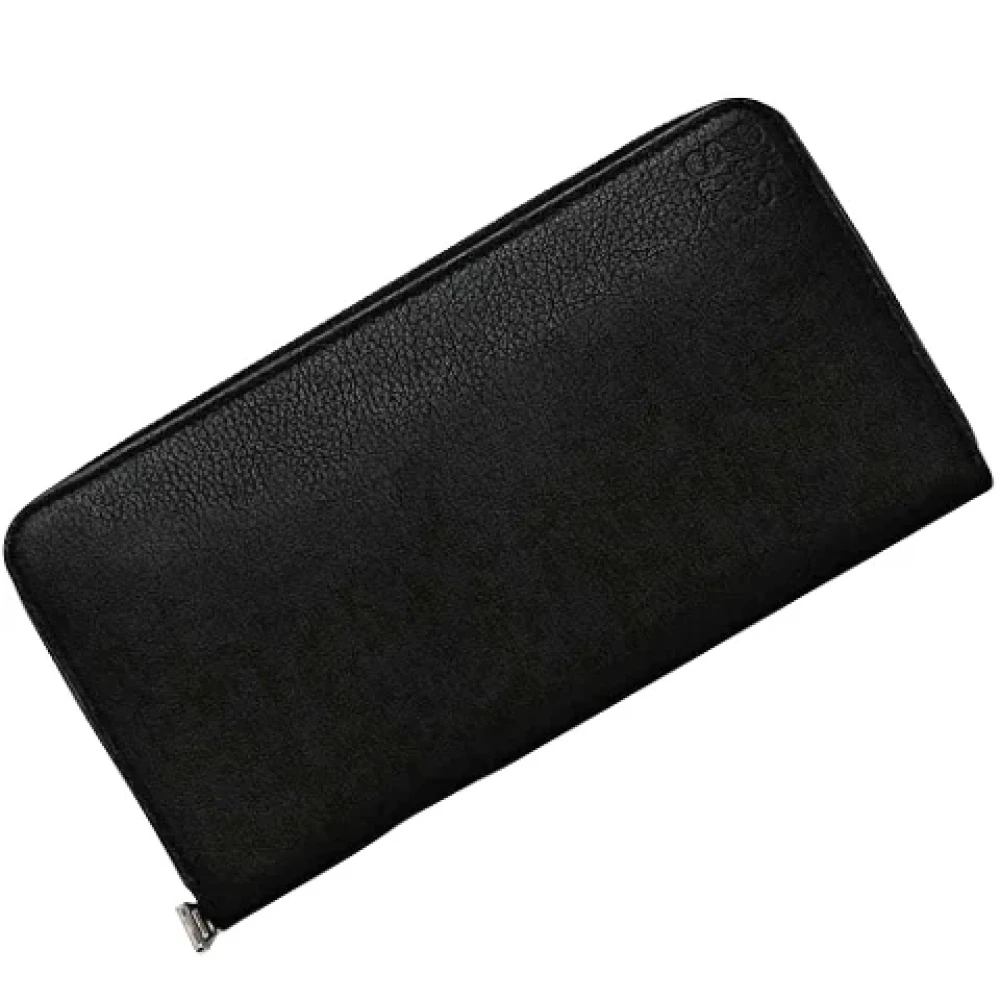 Loewe Pre-owned Leather wallets Black Heren