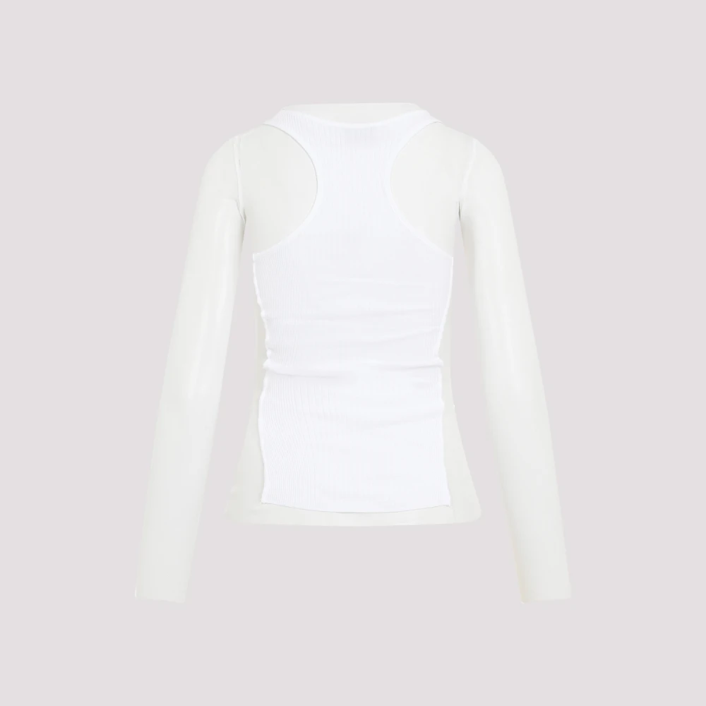 Jean Paul Gaultier Witte Top Chic Stijl White Dames