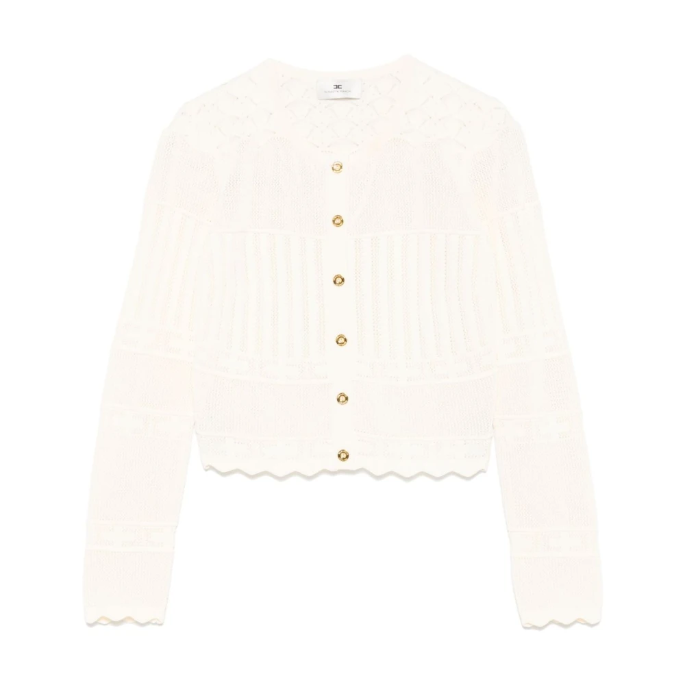 Elisabetta Franchi Stijlvolle Sweater Collectie Yellow Dames